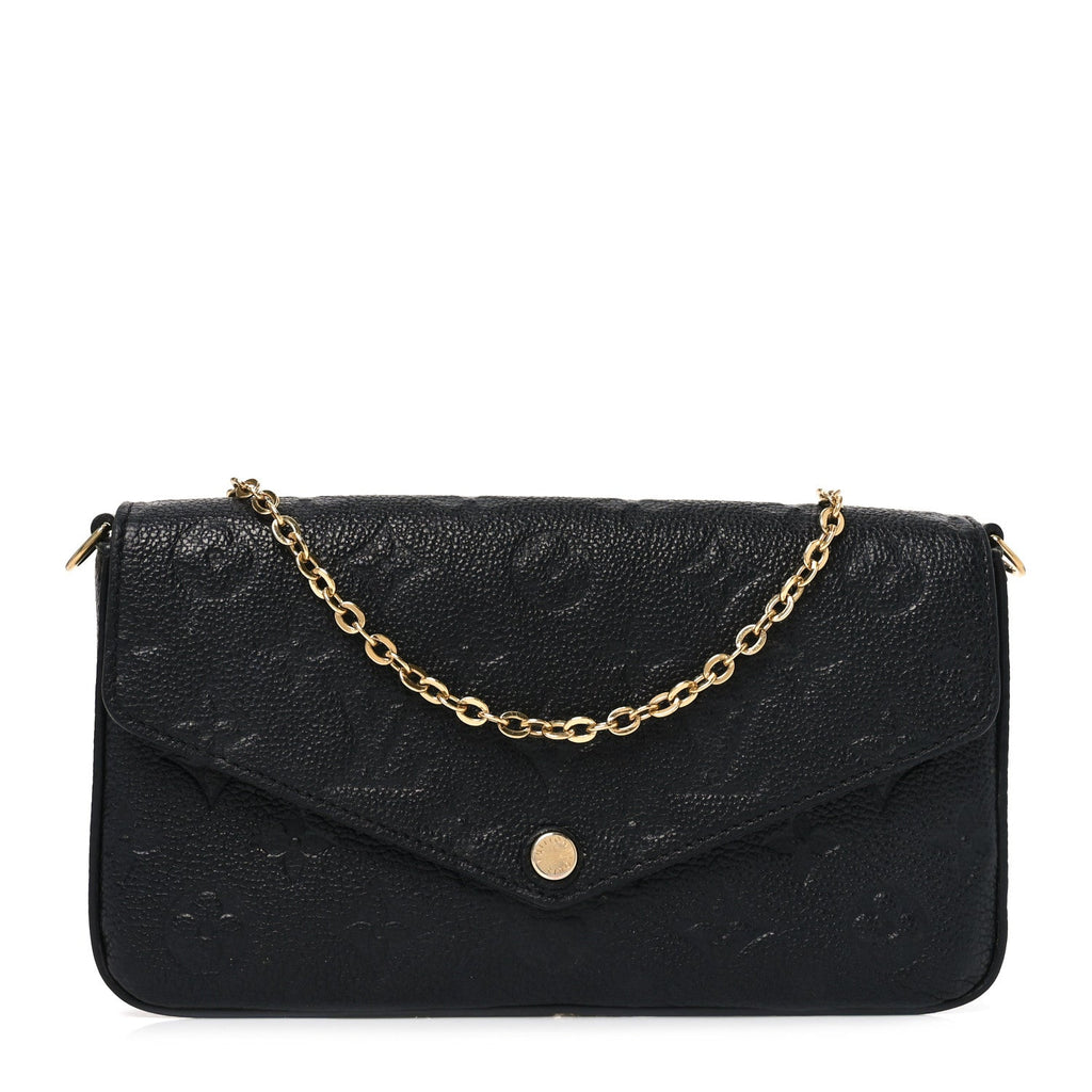 Empreinte Pochette Felicie Chain Wallet Black