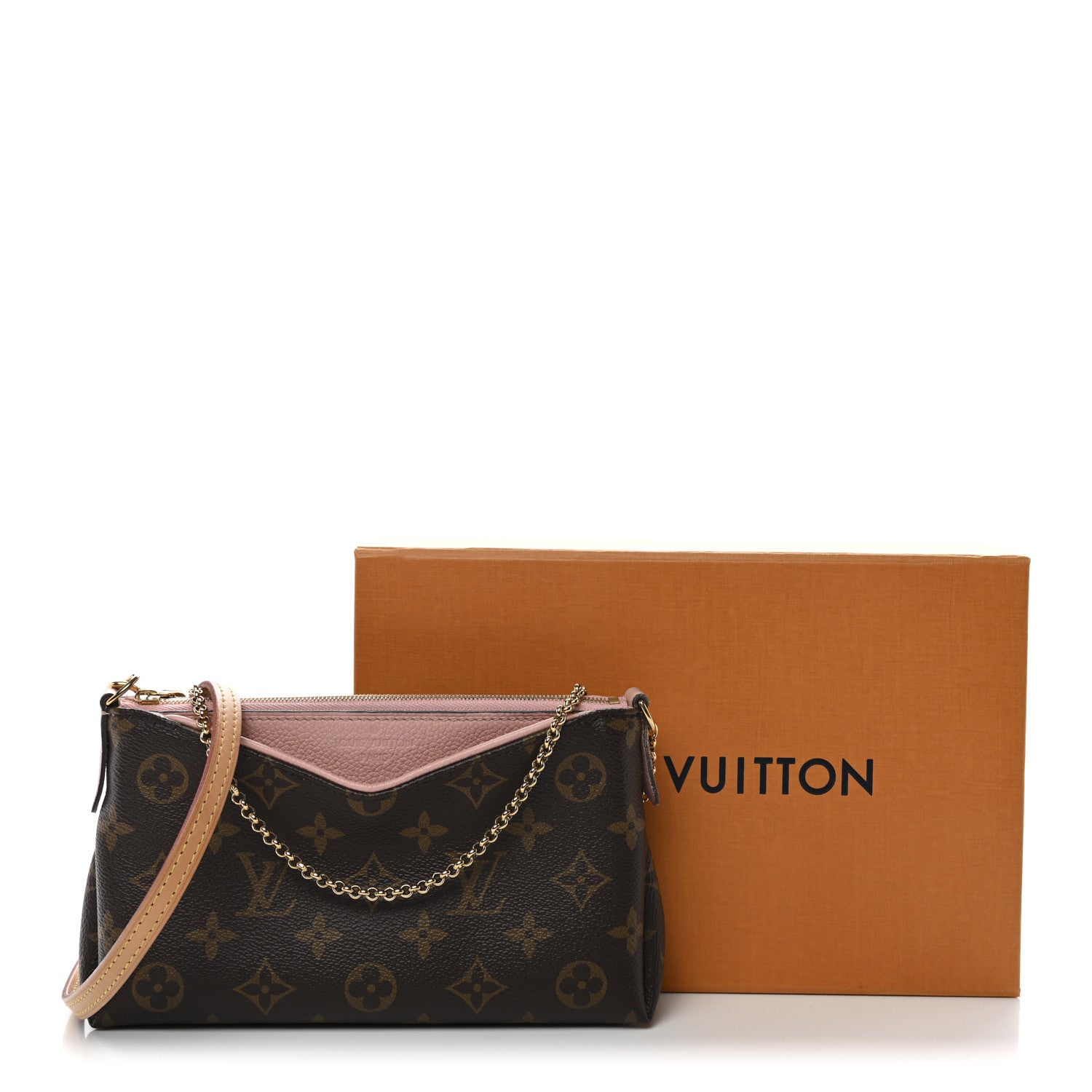 Monogram Pallas Clutch Rose Poudre