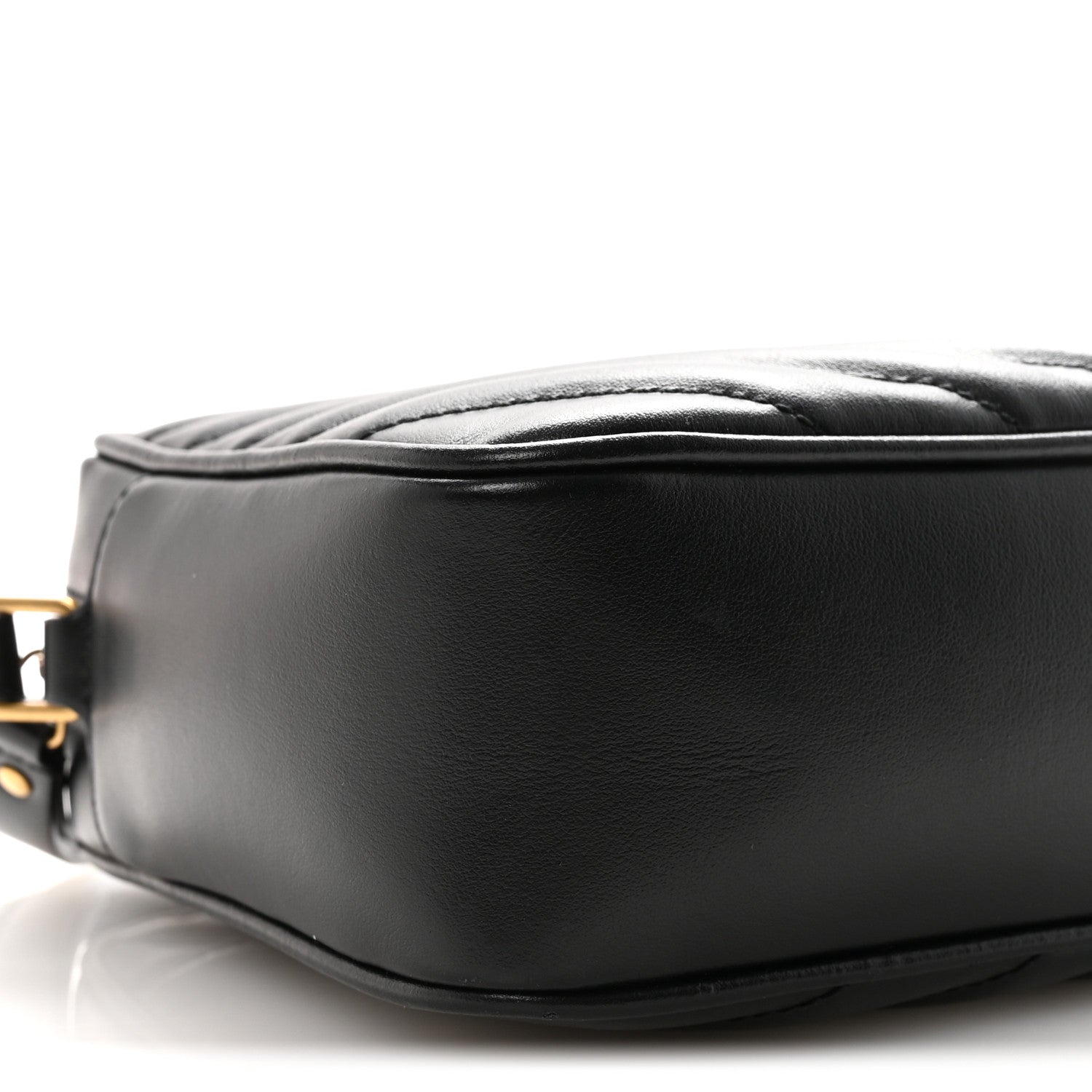 Calfskin Matelasse Monogram Lou Camera Bag Black