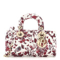 Calfskin Le Coeur Des Papillons Small Lady D-Joy White