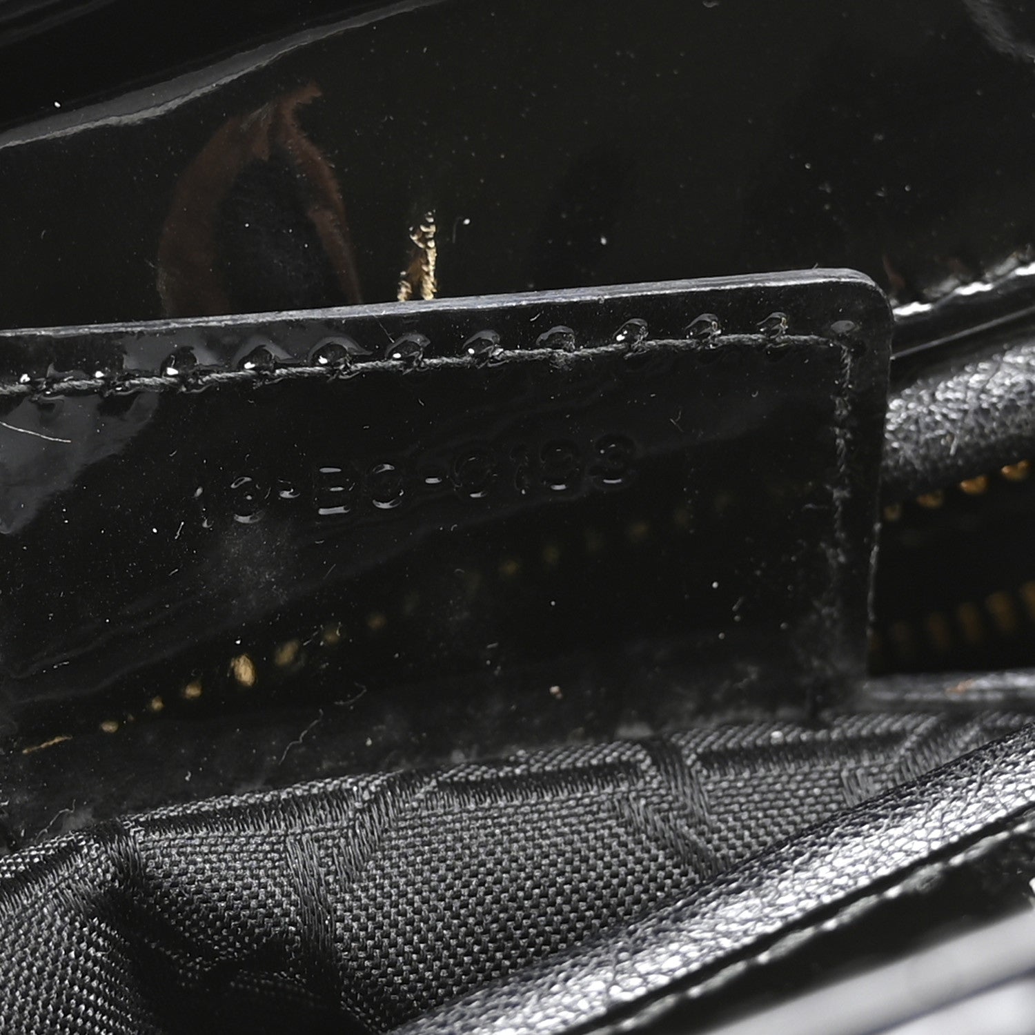 Patent Cannage Large Lady Dior Black