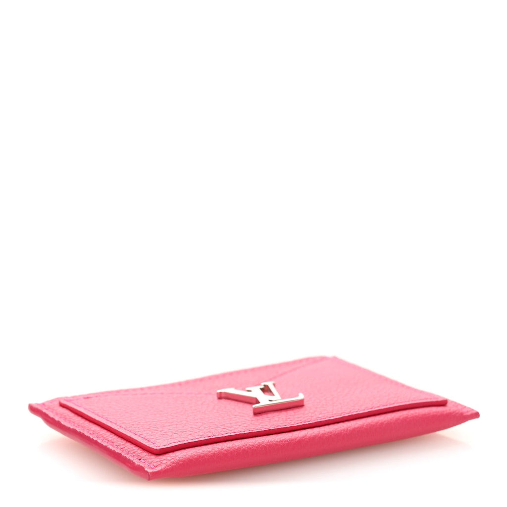 Calfskin Lockme  Holder Hot Pink