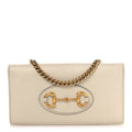 Boarded Plutone Calfskin Horsebit 1955 Wallet On Chain Mystic White