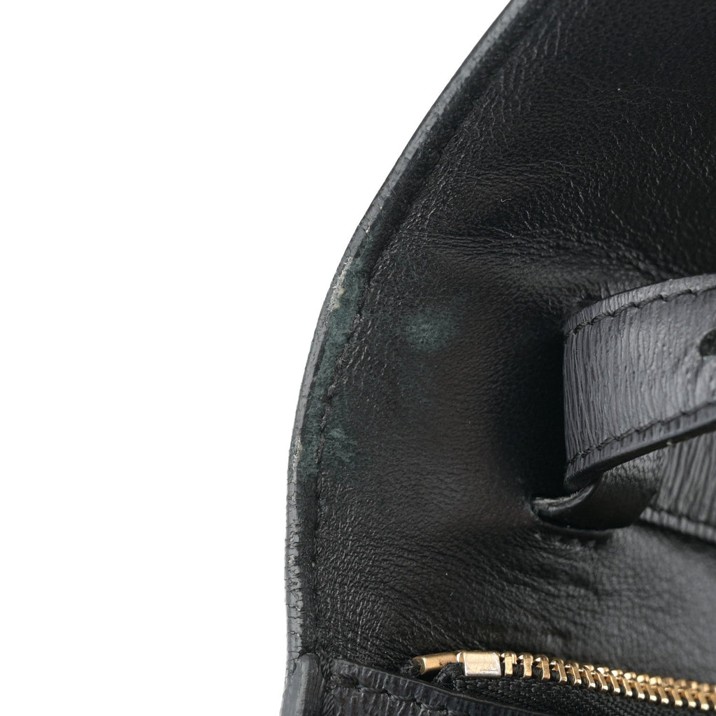Liege Calfskin Medium Classic Box Flap Bag Black