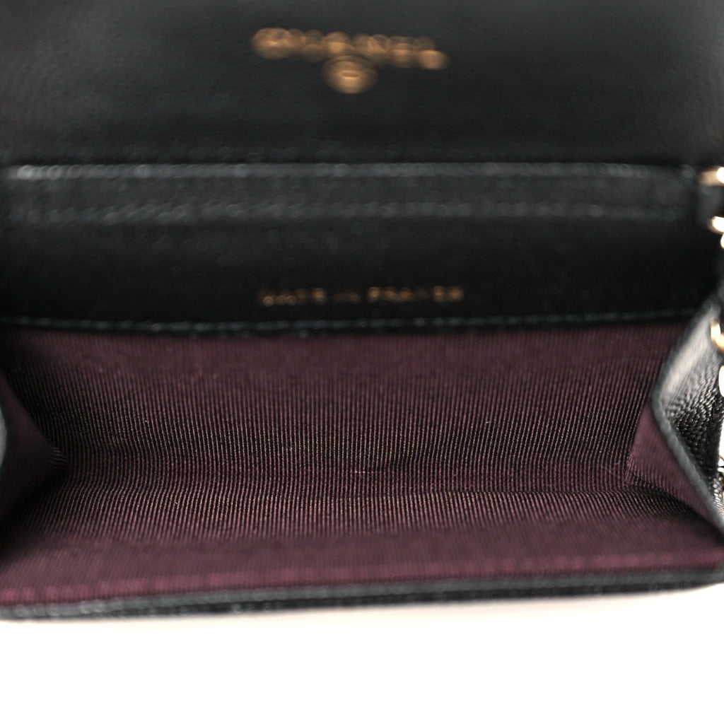 Caviar Quilted Belt Bag Black