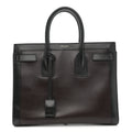 Calfskin Bi-Color Small Sac De Jour Burgundy Black