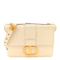 Box Calfskin 30 Montaigne Flap Bag Latte