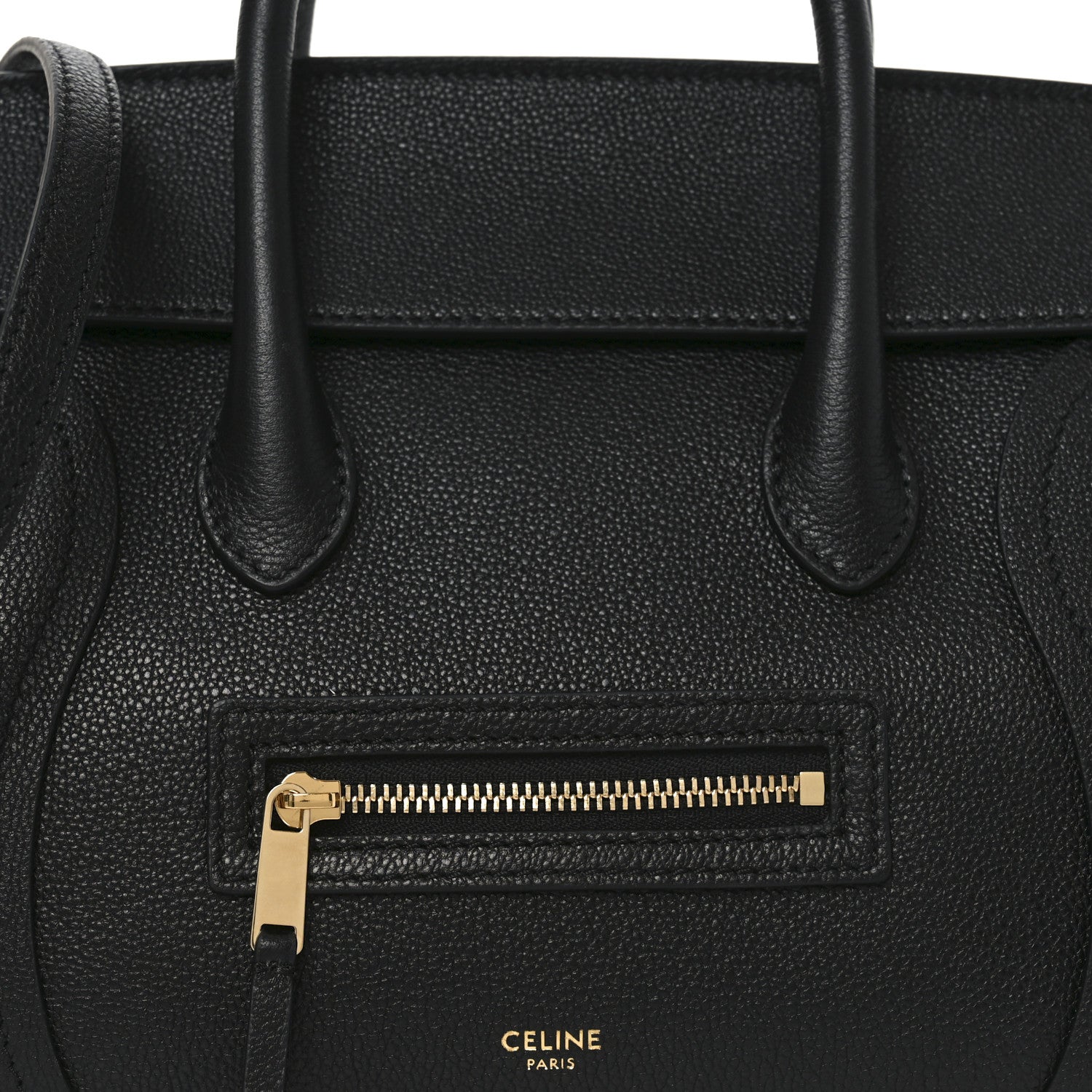 Supple Shiny Lambskin Little New Luggage Black