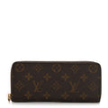 Monogram Clemence Wallet Rose Ballerine