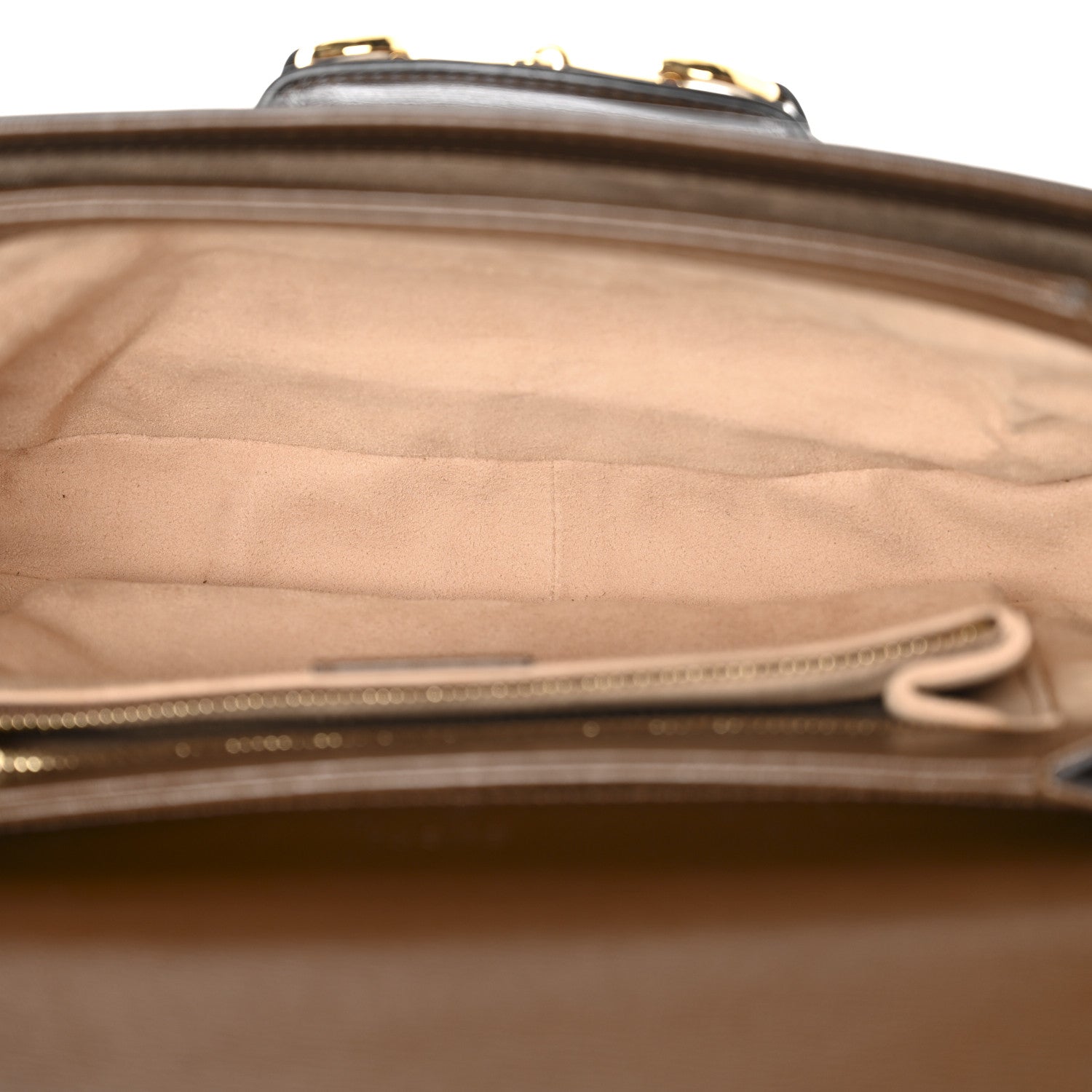 Azalea Calfskin Horsebit 1955 Shoulder Bag Brown Sugar