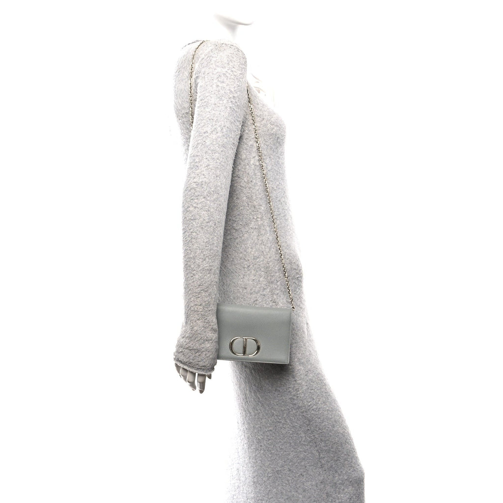 Calfskin 30 Montaigne 2 in 1 Pouch Grey