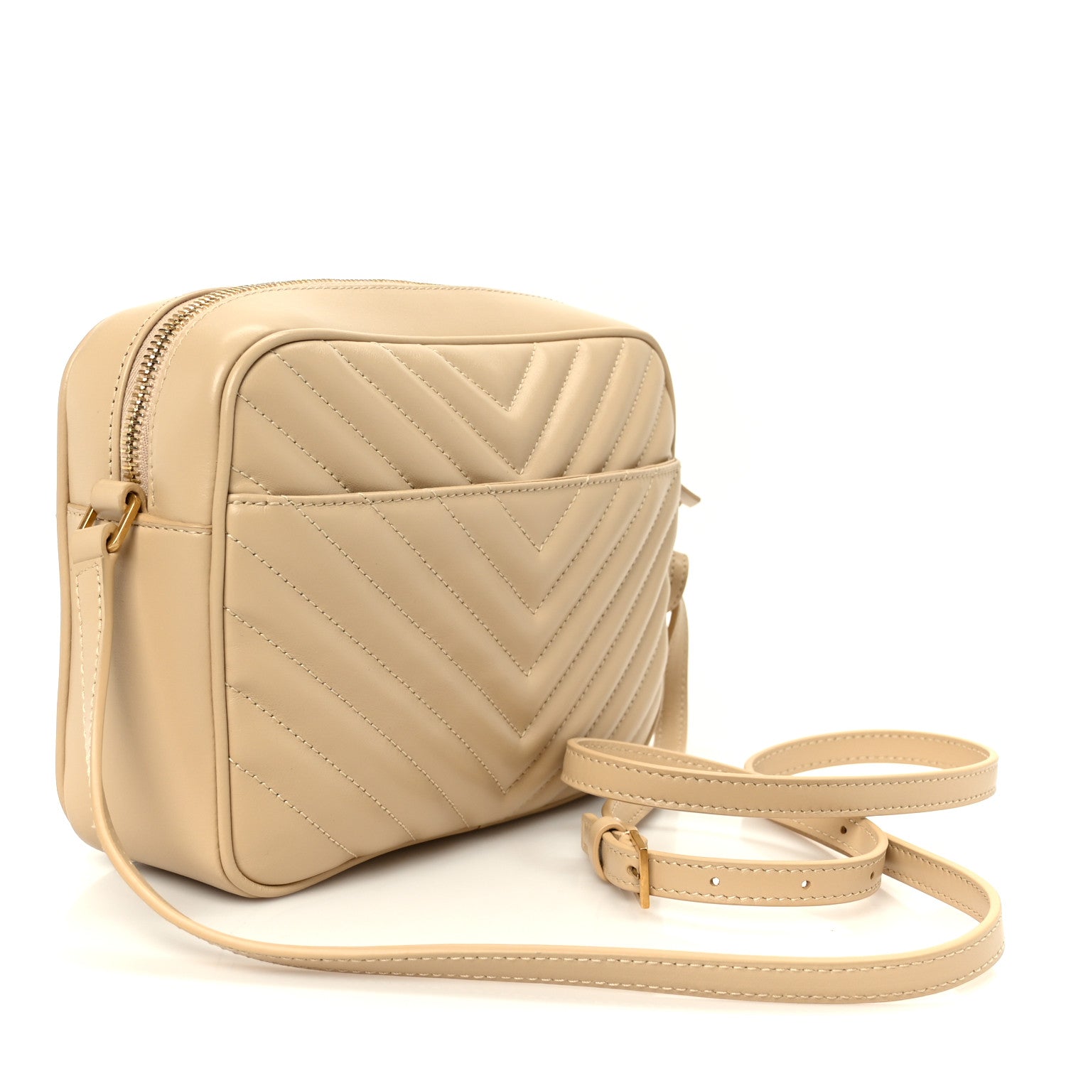 Calfskin Matelasse Monogram Lou Camera Bag Avorio
