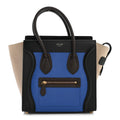 Smooth Calfskin Micro Tri-Color Luggage Indigo