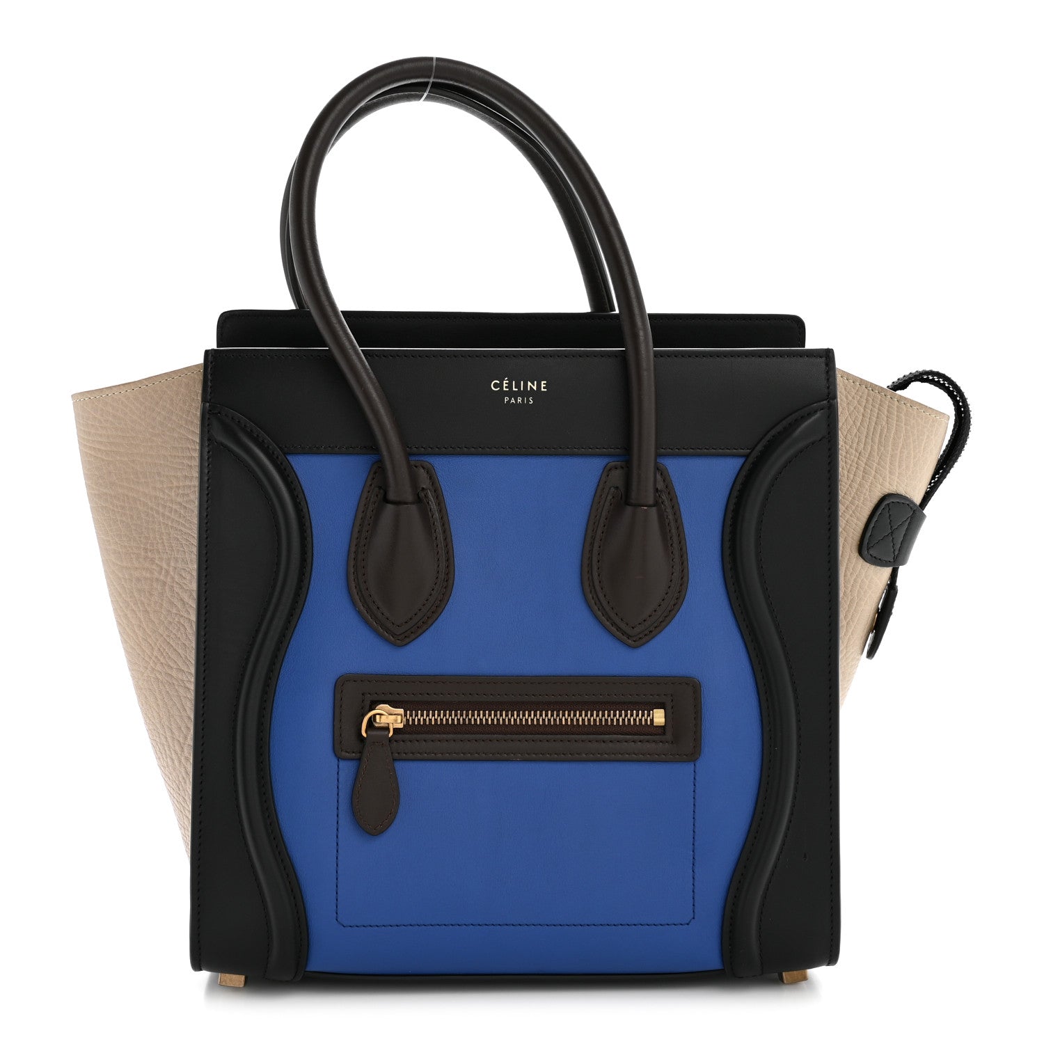 Smooth Calfskin Micro Tri-Color Luggage Indigo