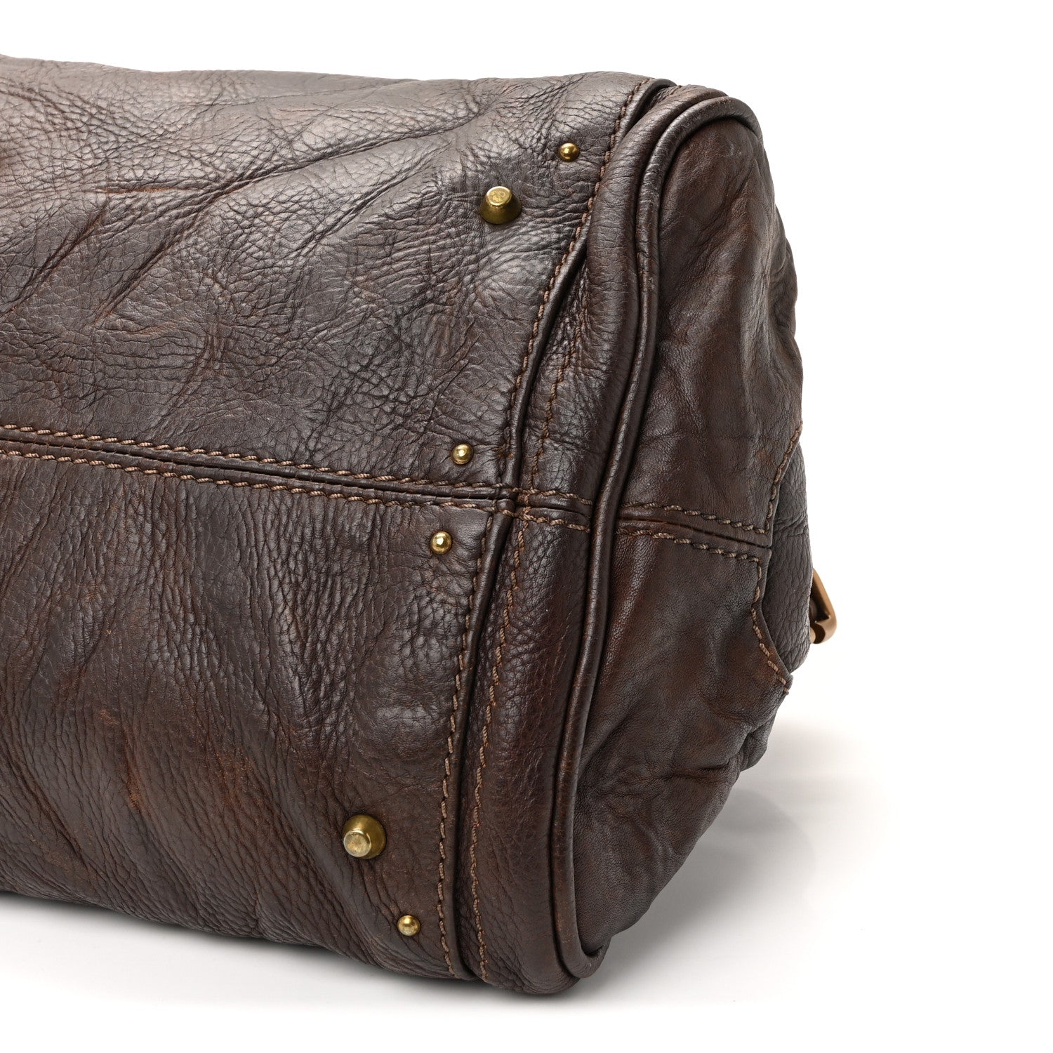 Calfskin Medium Paddington Satchel Chocolate