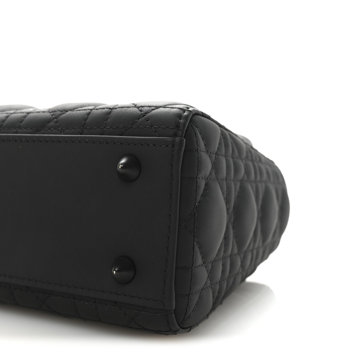 Ultra Matte Calfskin Cannage Small My ABCDior Lady Dior Black