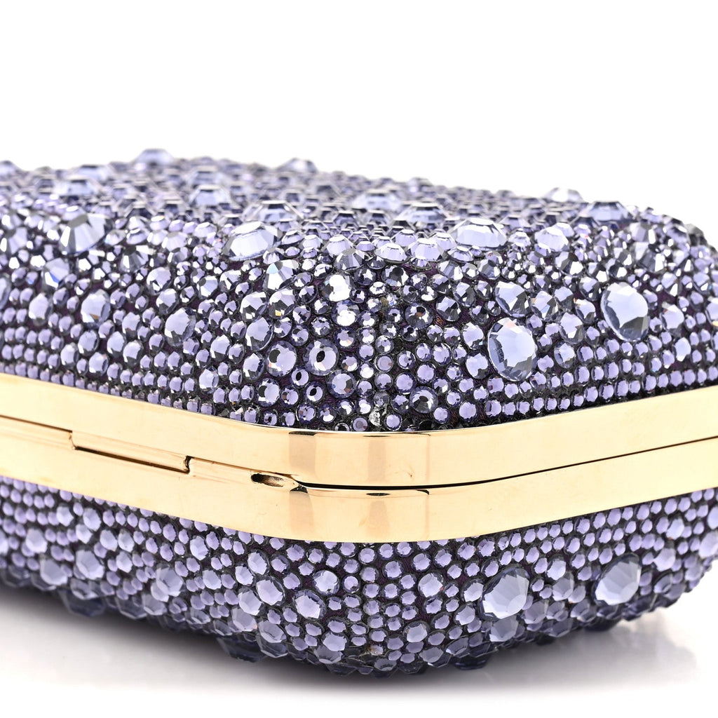 Crystal Micro Cloud Clutch Purple