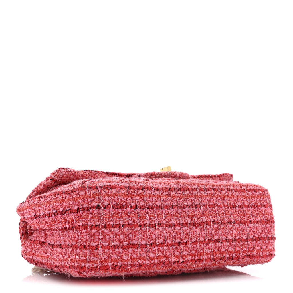Tweed Quilted 2.55 Reissue 225 Flap  Red Pink Multicolor