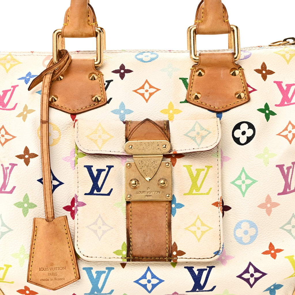 Monogram Multicolor Speedy 30 White
