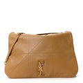 Lambskin Matelasse Monogram Large Jamie 4.3 Tabac Brown