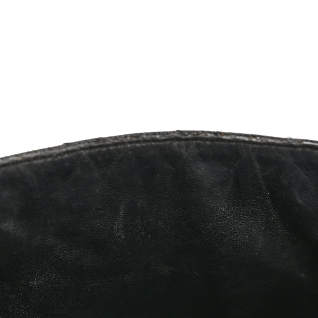 Caviar Quilted Jumbo Kelly Flap Black