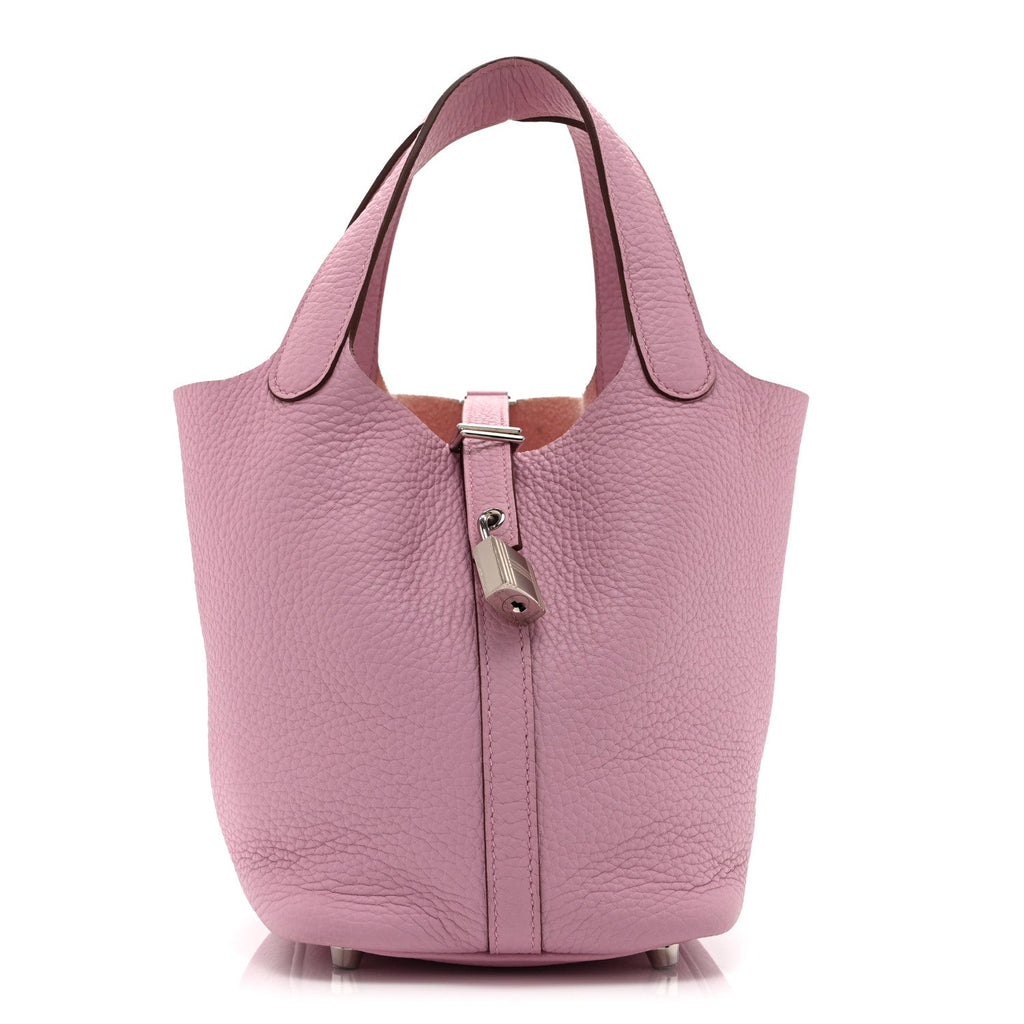 Taurillon Clemence Picotin Lock 18 PM Mauve Sylvestre
