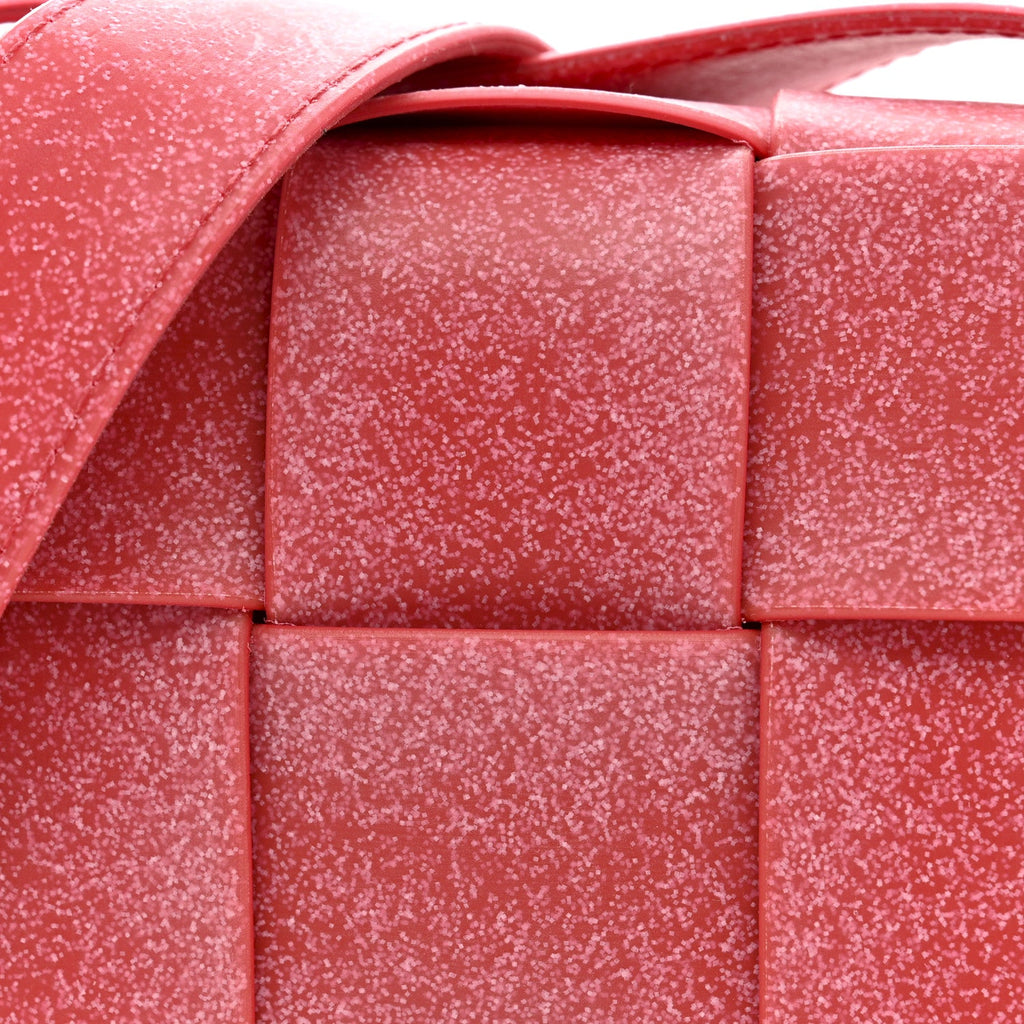 Rubber Maxi Intrecciato Extra Mini Cassette Crossbody Bag Firework