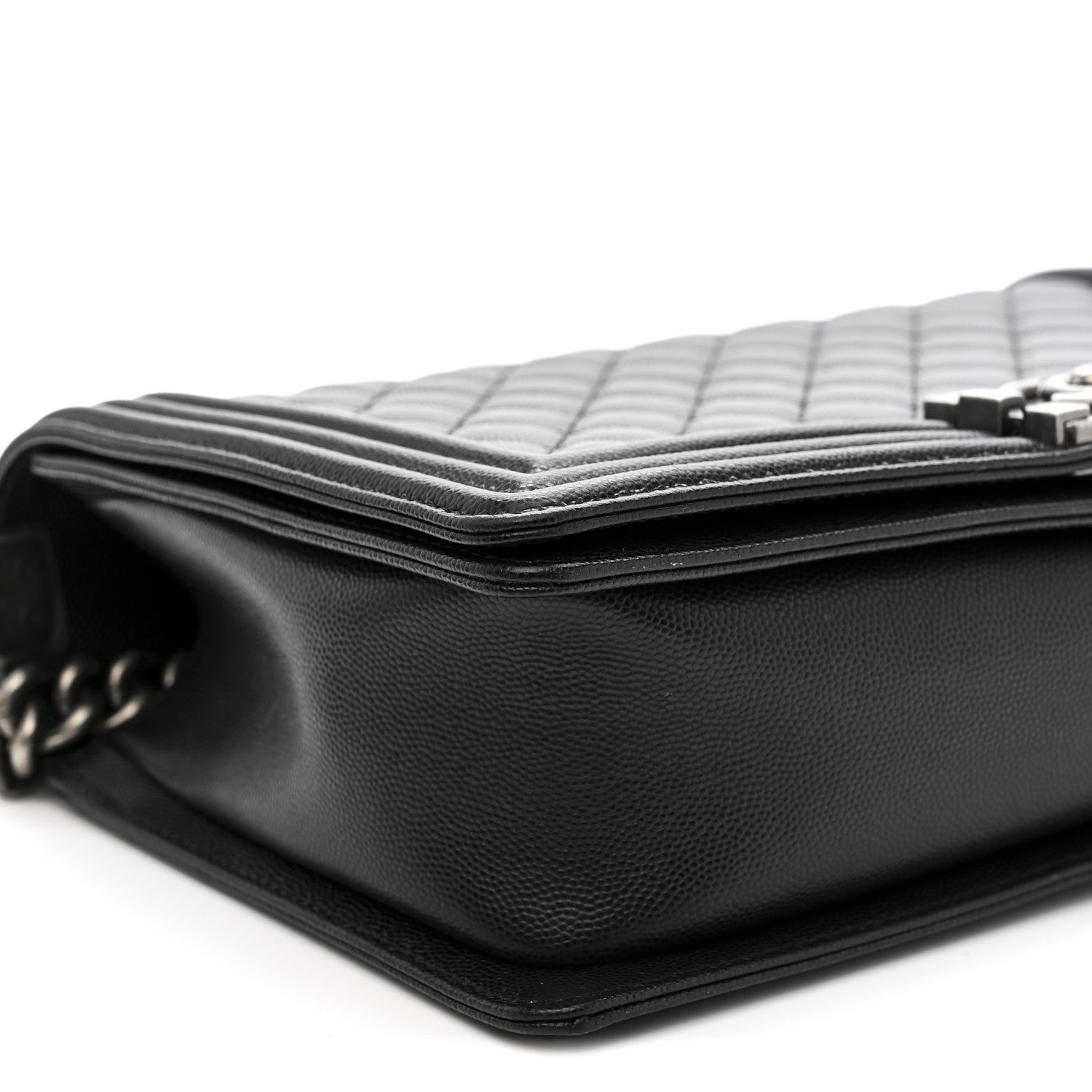 Caviar Quilted New Medium Boy Flap Black