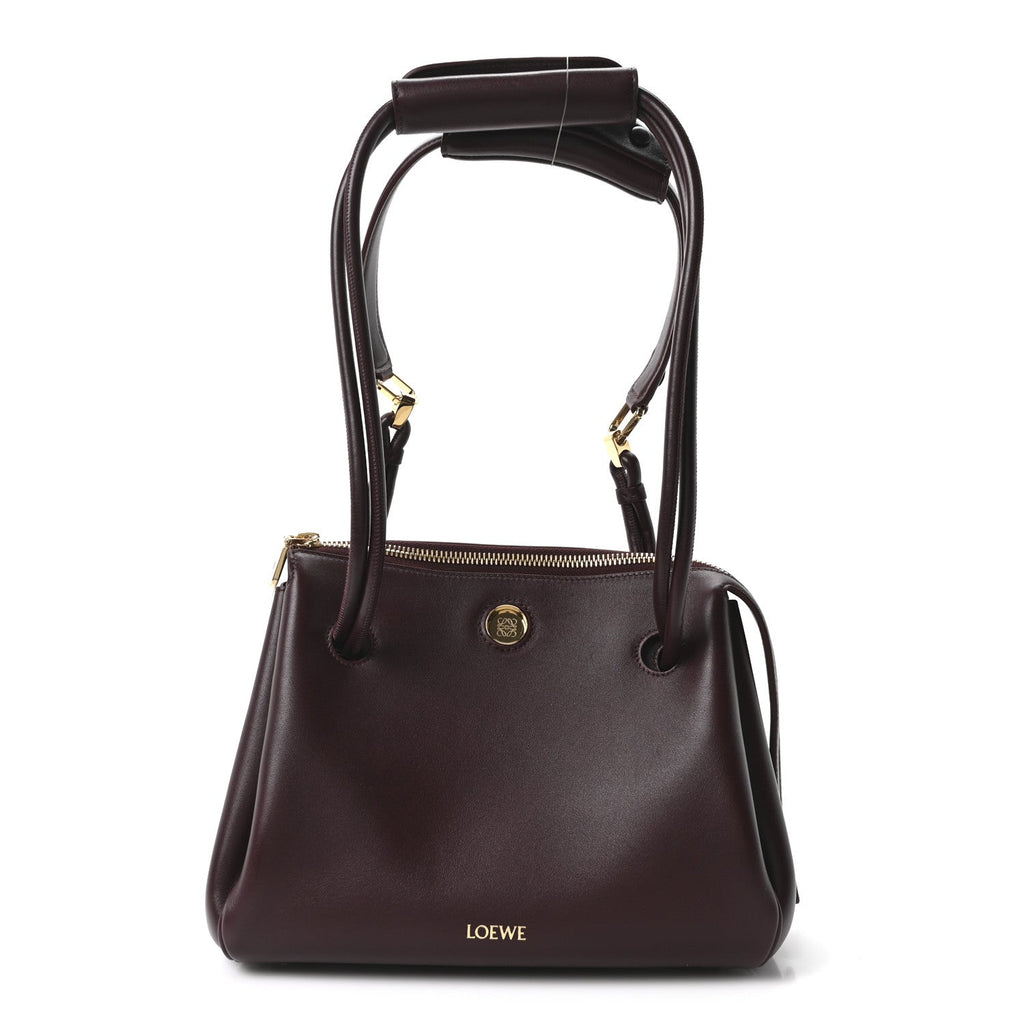 Supple Calfskin Small Madrid Bag Dark Burgundy
