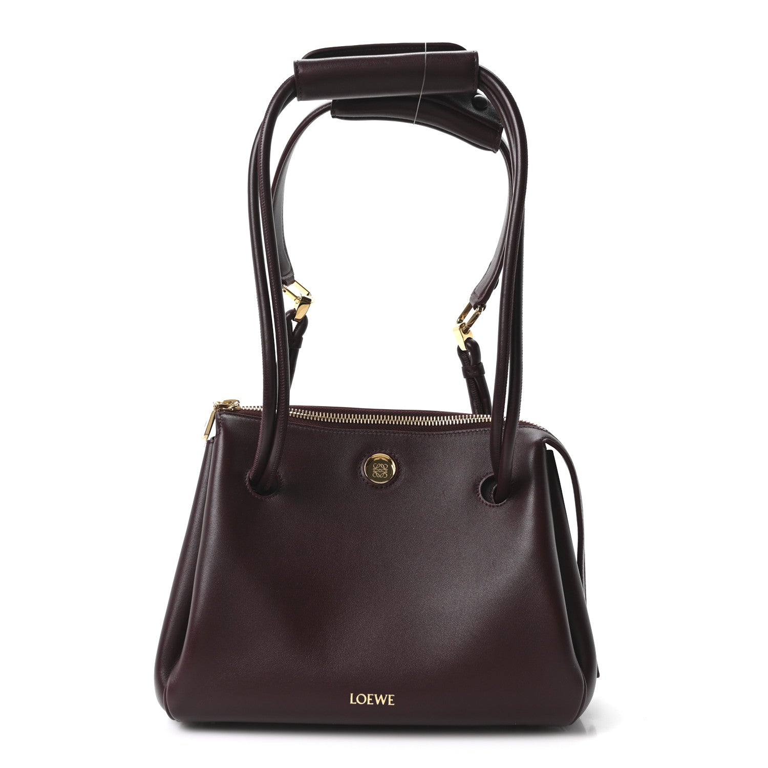 Supple Calfskin Small Madrid Bag Dark Burgundy