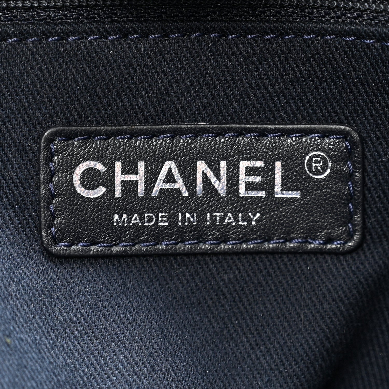 Denim Large Deauville Tote Dark Blue