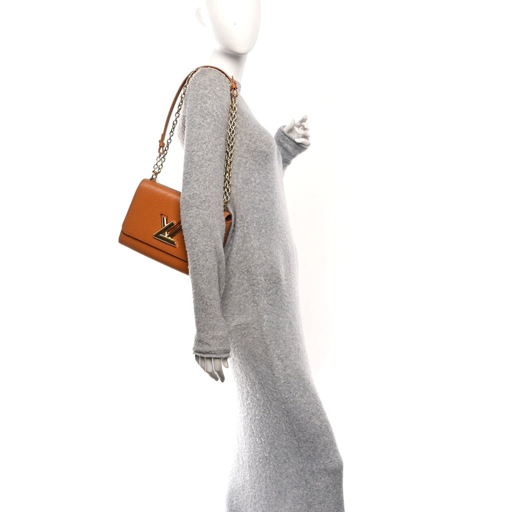 Epi Twist Shoulder Bag MM Gold Miel
