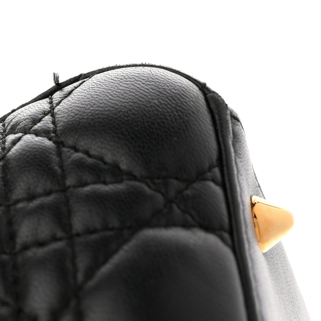 Lambskin Cannage Medium Lady Dior Black