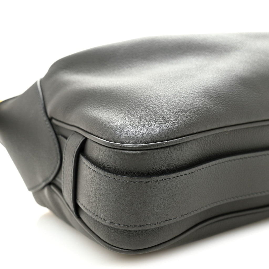 Supple Calfskin Medium Romy Shoulder Bag Grey