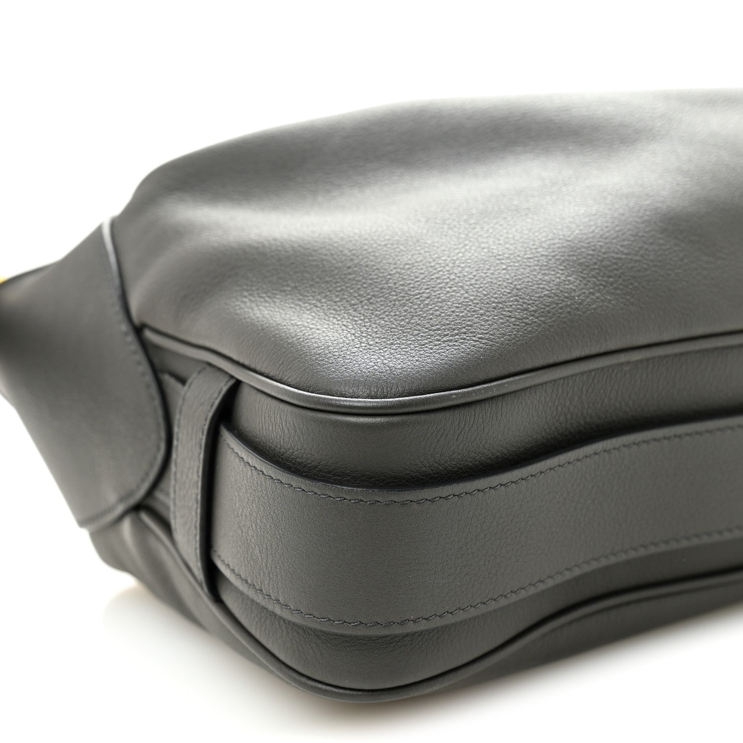 Supple Calfskin Medium Romy Shoulder Bag Grey