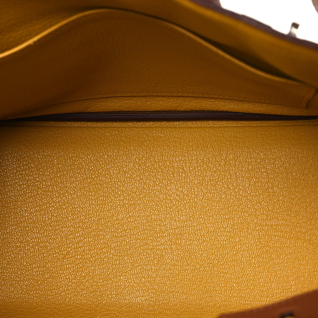 Togo Swift Officier Birkin 25 Gold Ambre