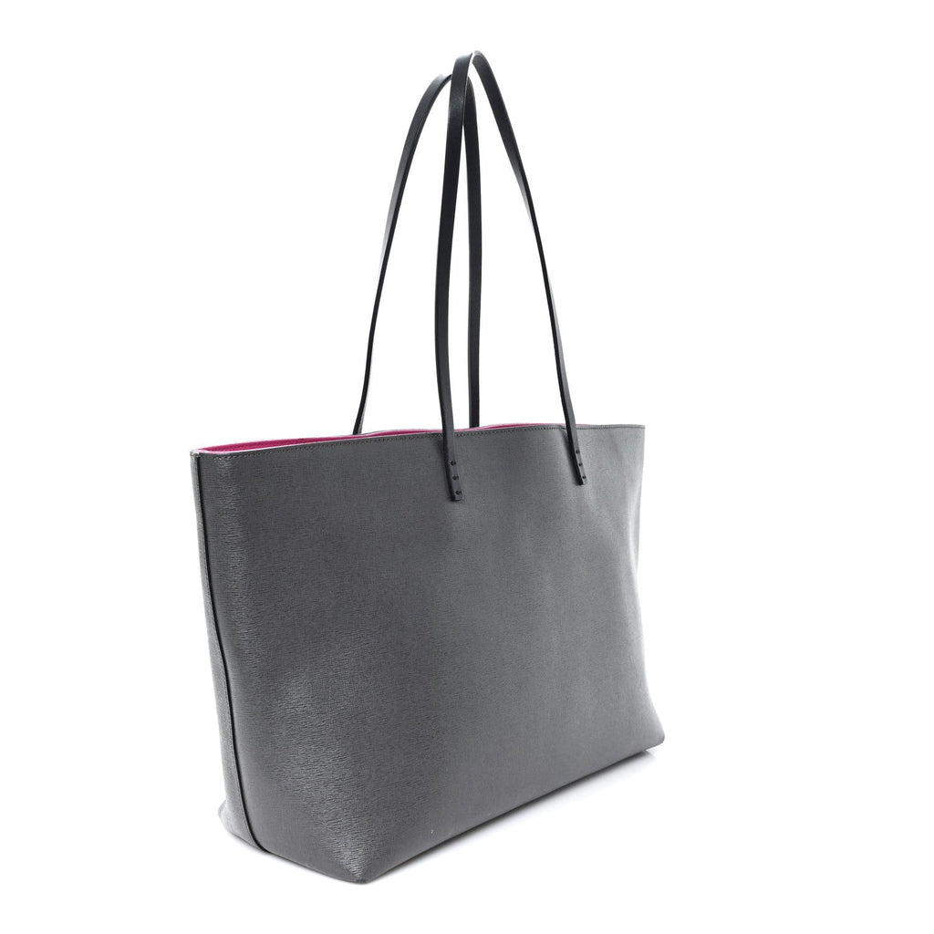 Vitello Elite Cuoio Monster Buggies Medium Roll Tote Carbone Black Multicolor Magenta