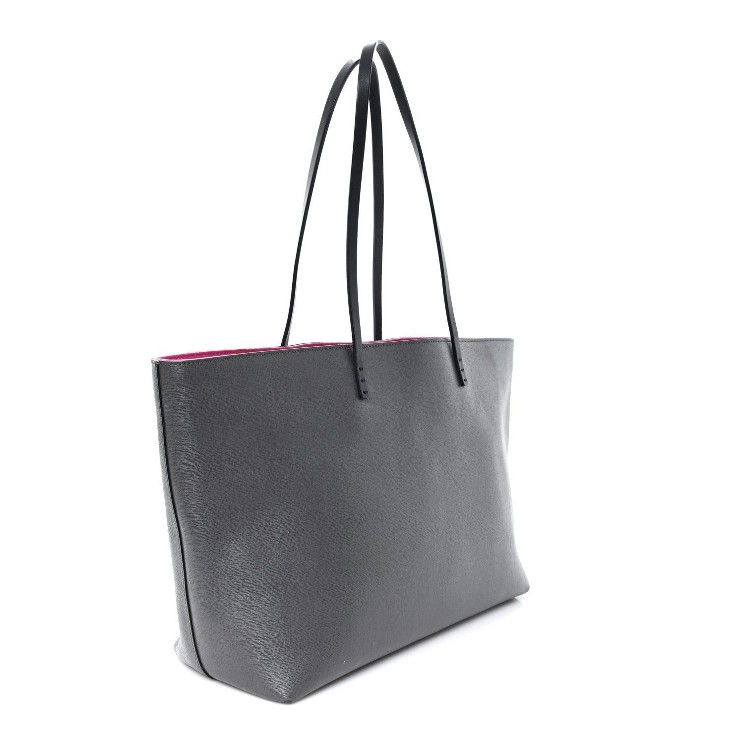 Vitello Elite Cuoio Monster Buggies Medium Roll Tote Carbone Black Multicolor Magenta