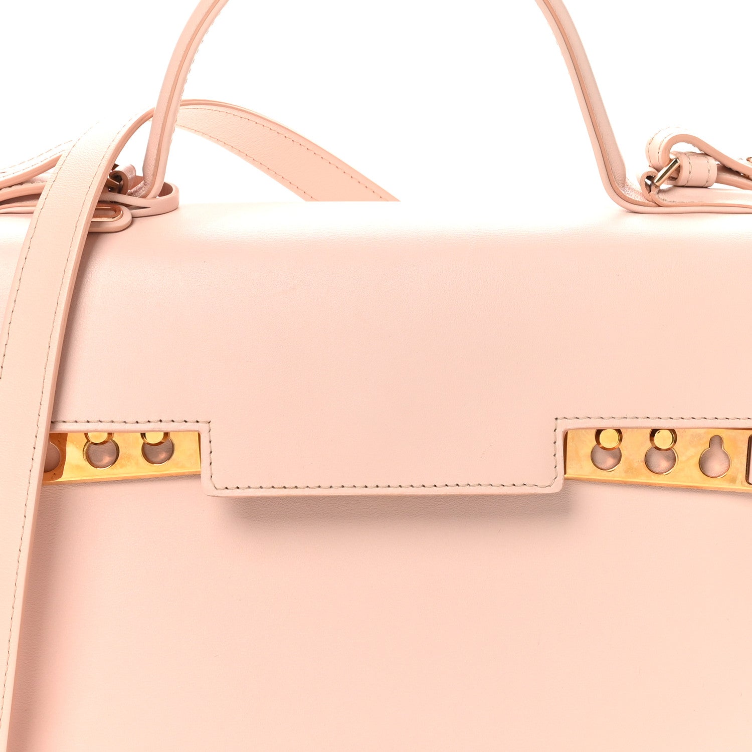 Calfskin MM Tempete Satchel Light Pink
