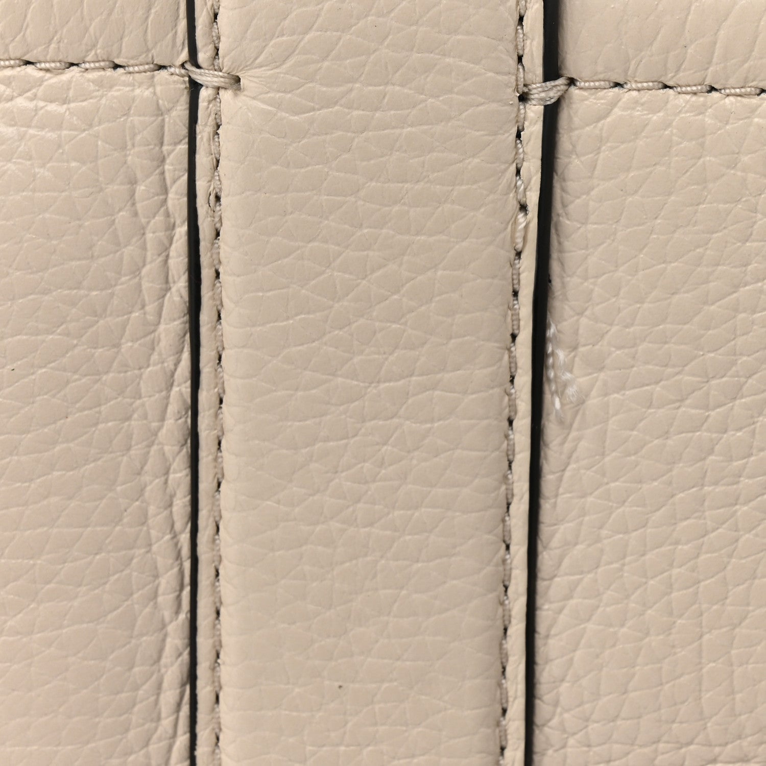 Grained Calfskin Small The Tote Bag Ivory Black