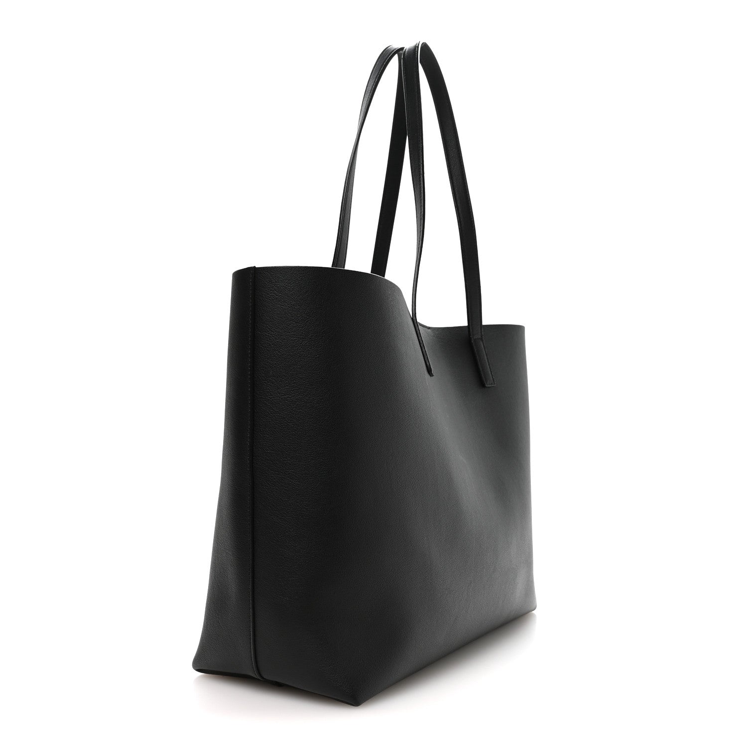 Calfskin Large Shopping Tote Black