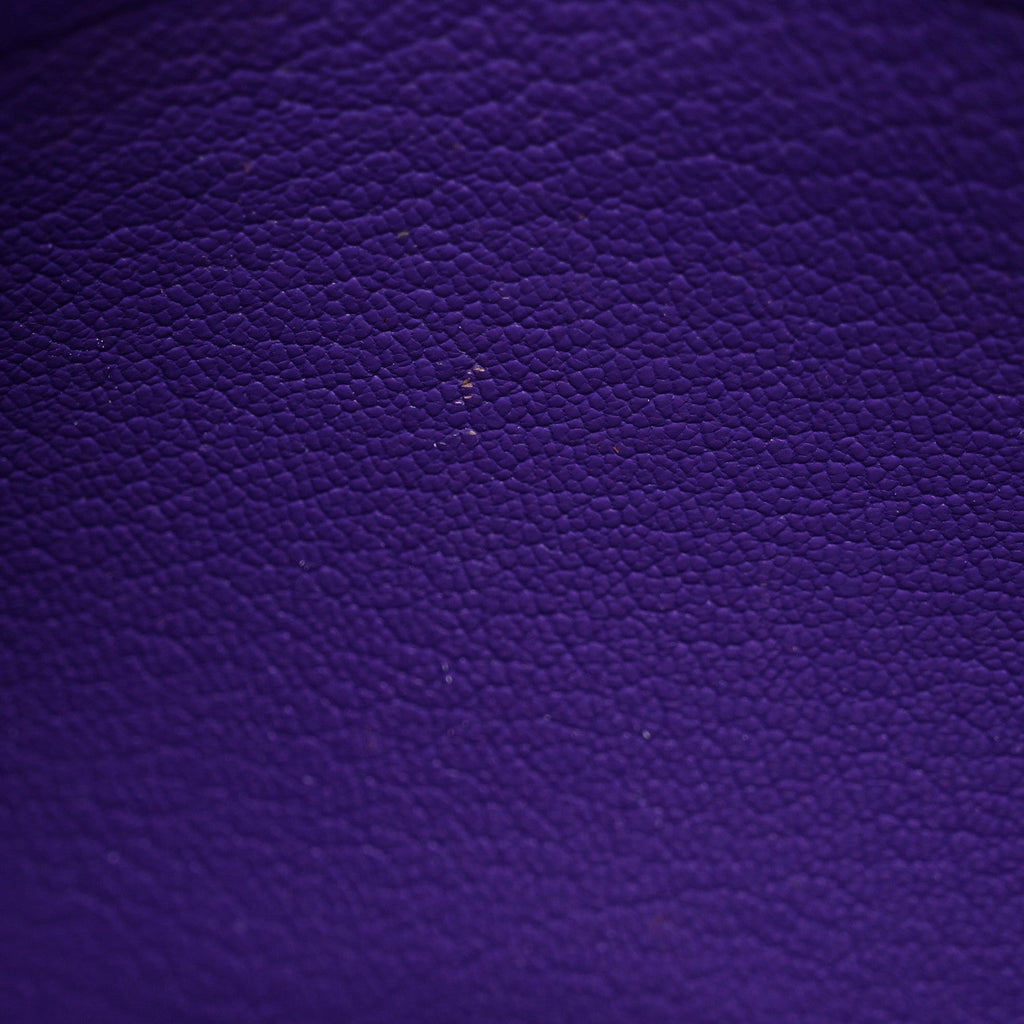 Epsom Bi-Color Horseshoe Birkin 35 Etain Crocus