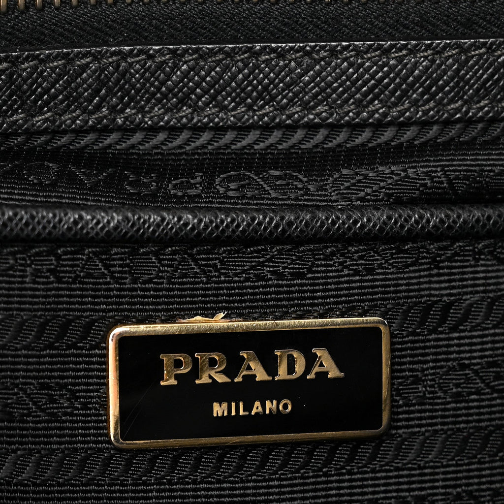 Saffiano Lux Large Tote Black