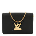 Epi Twist Belt Chain Wallet Black