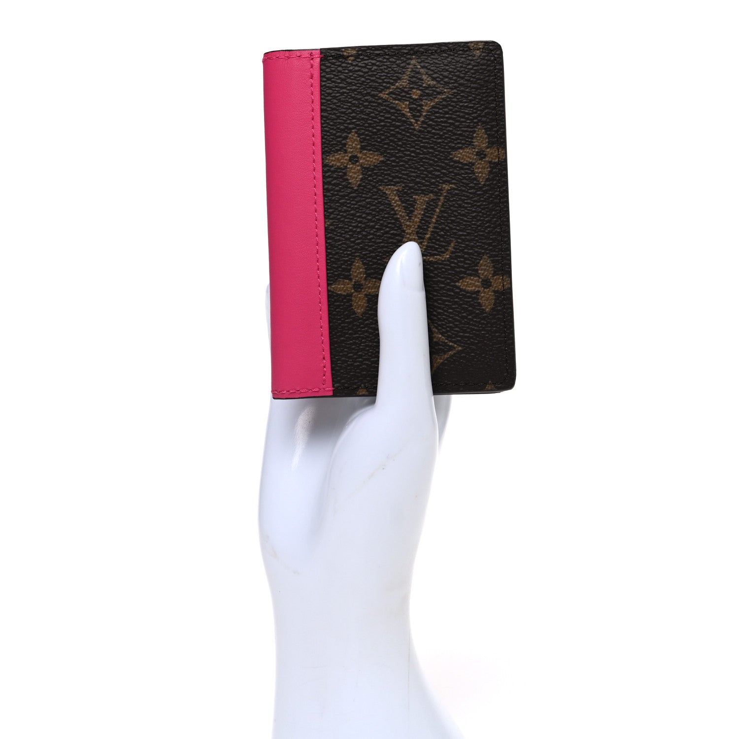 Monogram Macassar Pocket Organizer NM Fuchsia