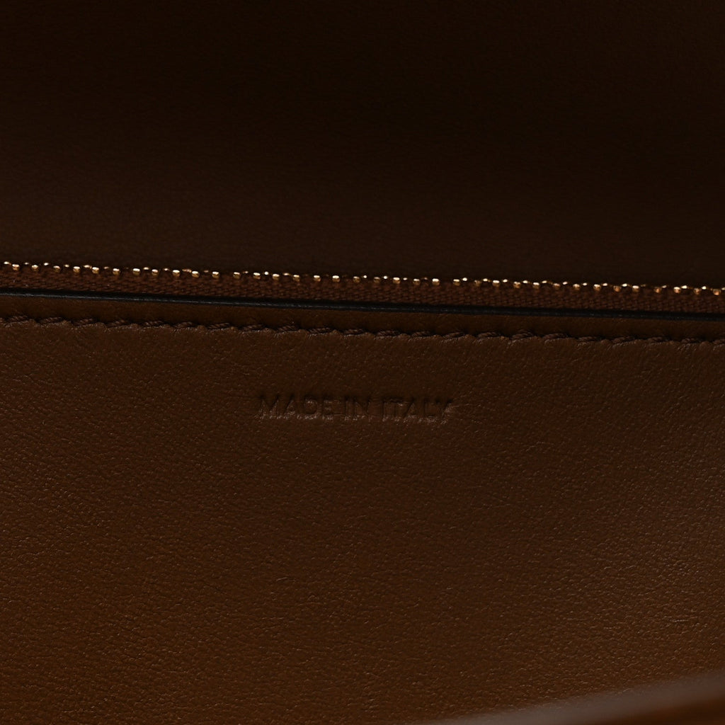 Box Calfskin Medium Classic Box Flap Bag Camel