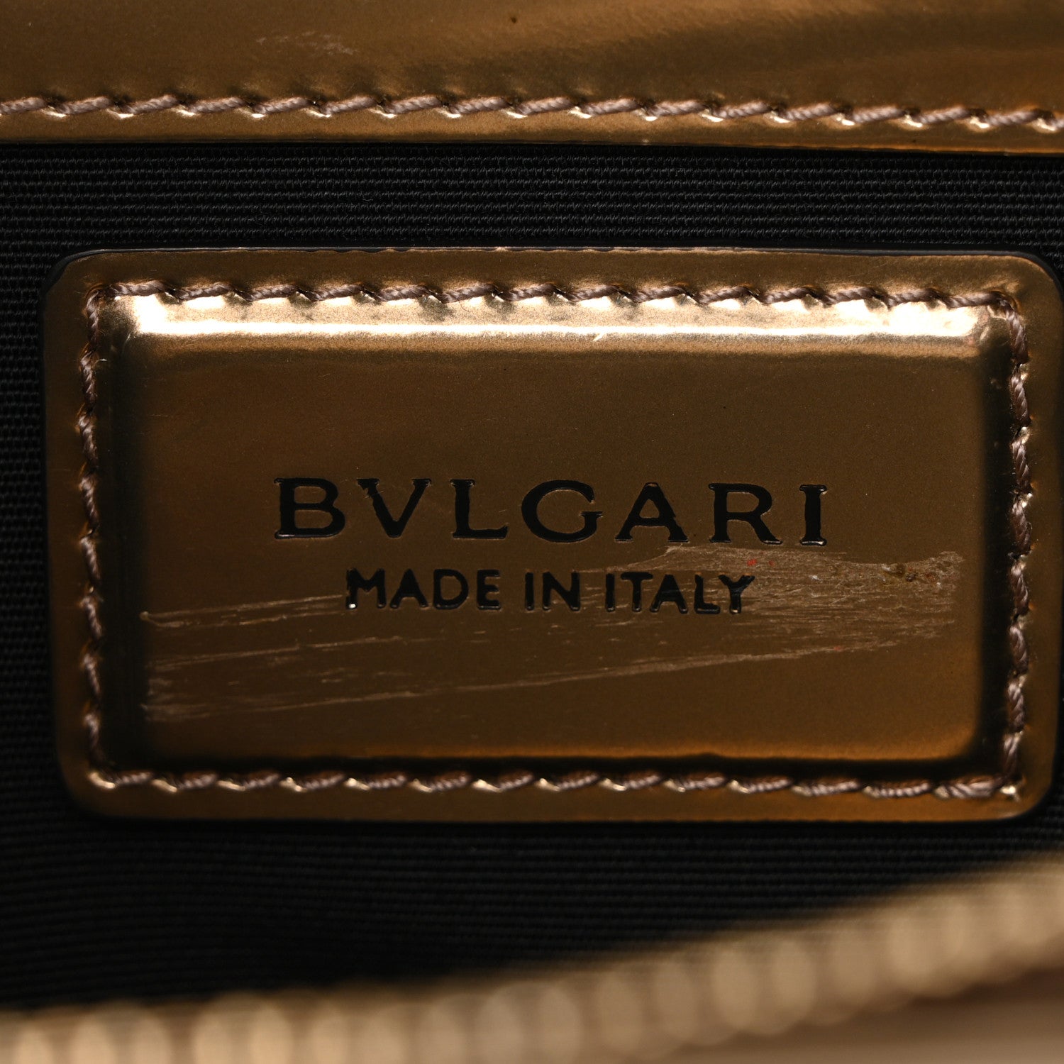 Metallic Calfskin Serpenti Forever Shoulder Bag Bronze