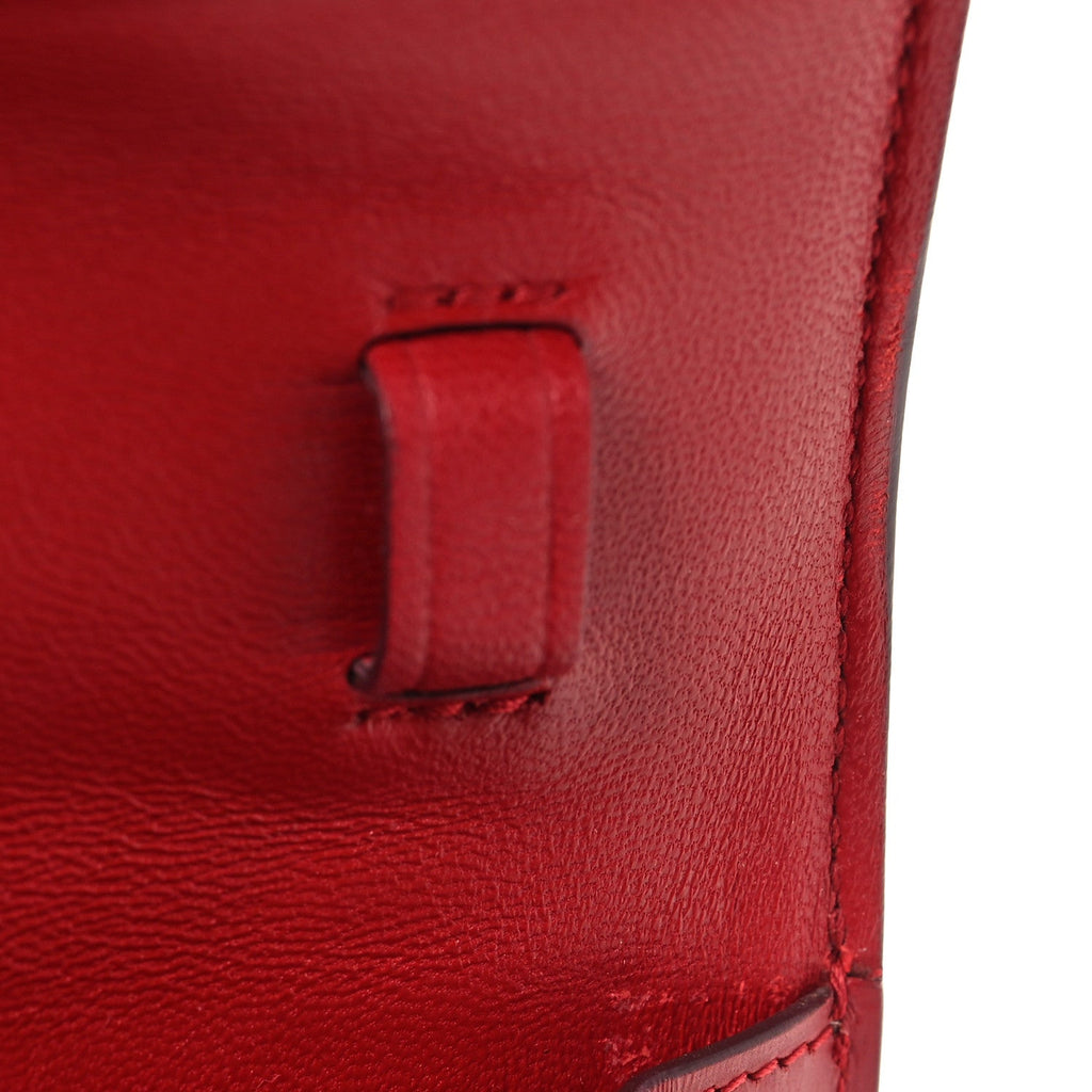 Box Calfskin Teen Classic Box Flap Bag Red
