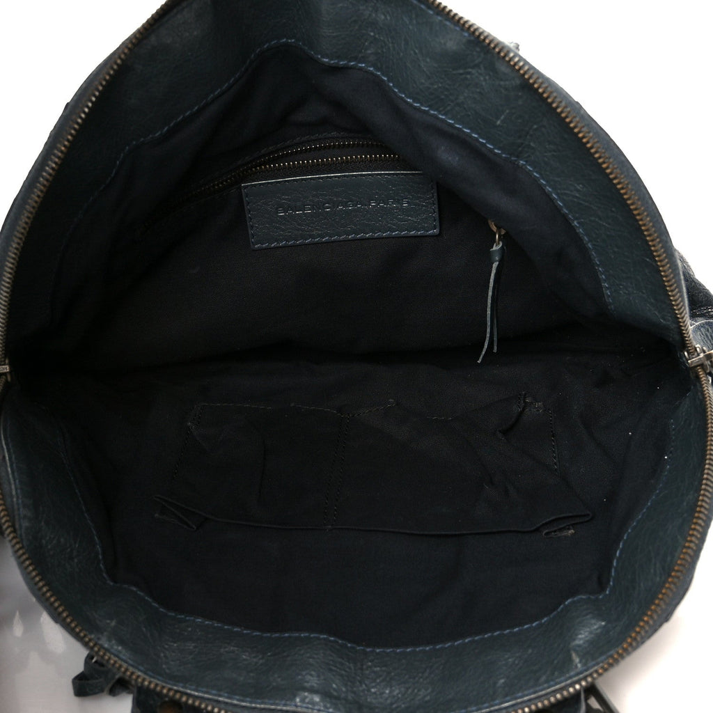Agneau Classic Hardware Bowling Bag Anthracite