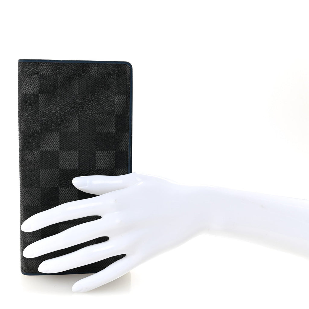 Damier Graphite Brazza Wallet Bleu Neon